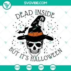 Halloween, Skull, SVG Files, Dead Inside But It’s Halloween SVG Image, Skull 2