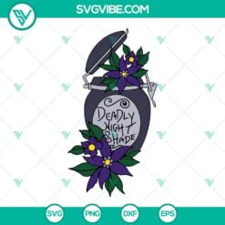 Movies, SVG Files, Deadly Night shade SVG Image, Nightmare Before Christmas SVG 10