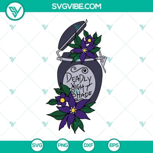 deadly night shade svg nightmare before christmas svg png dxf eps cut files 7 mockup