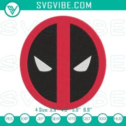 Embroidery Designs, Movies Embroidery Designs, Deadpool Logo Embroidery Designs 23