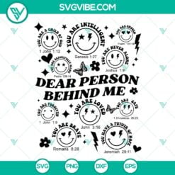 SVG Files, Trending, Dear Person Behind Me SVG File, You Are Loved SVG Download 2