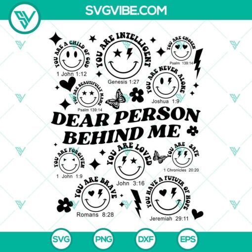 dear person behind me svg you are loved svg motivational svg you matter svg 3 mockup