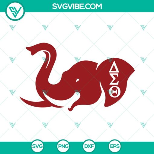 delta sigma theta elephant face svg aeo elephant svg png dxf eps files 6 mockup