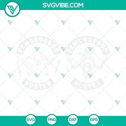 demogorgon svg stranger things svg demogorgon hunter svg png dxf eps bundle 7 mockup