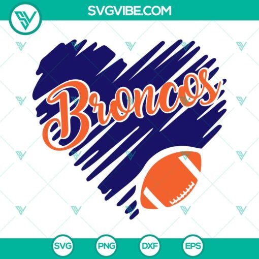 denver broncos heart svg broncos football svg nfl team svg png dxf eps files for cricut 4 mockup