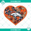 Denver Broncos themed heart-shaped Valentine PNG designs with team logo, perfect for fans.