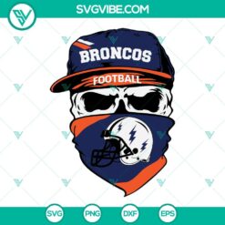 denver broncos skull svg broncos football svg png dxf eps cut files 6 mockup