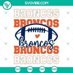 Football, Sports, SVG Files, Denver Broncos American Flag SVG File, Broncos 4