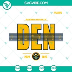 Basketball, Sports, SVG Files, Denver Nuggets NBA Playoffs 2023 SVG Images, 10