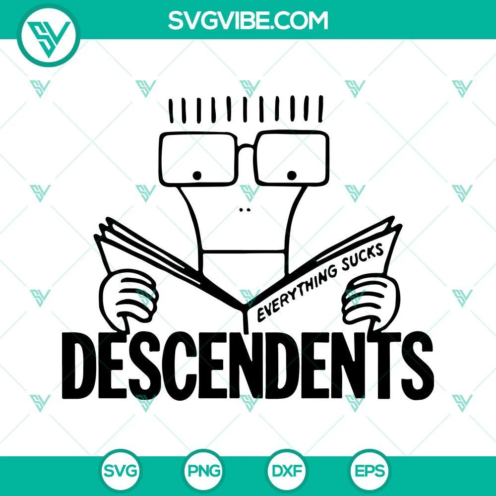 Musics, SVG Files, Descendents Band SVG Download PNG DXF EPS Cricut Descendents  1