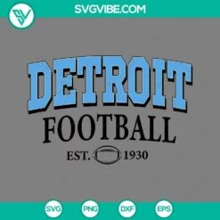 Football, Sports, SVG Files, Detroit Lions Football SVG File, Detroit Michigan 3