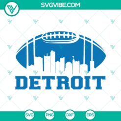 Football, Sports, SVG Files, Detroit Lions Football SVG File PNG EPS DXF File 2