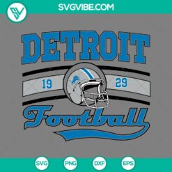 Football, Sports, SVG Files, Detroit Lions SVG File, Detroit Football SVG File, 2