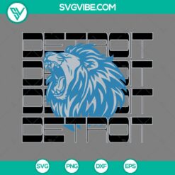 Football, Sports, SVG Files, Detroit Lions SVG Files DXF EPS PNG Designs 2