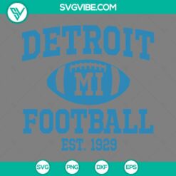 Football, Sports, SVG Files, Detroit Football Super Bowl 2024 SVG Files, 3