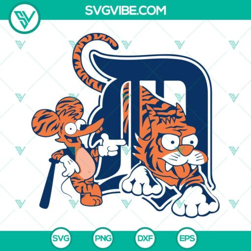 detroit tigers baseball svg png dxf eps cricut 2 mockup