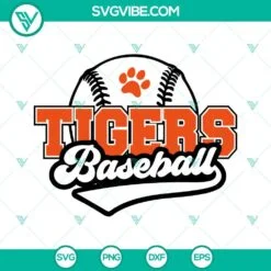 Sports, SVG Files, Detroit Tigers Baseball SVG Image, Tigers Baseball Logo SVG 2