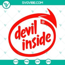Devil Inside Logo SVG File, Demon Inside Devil SVG Download PNG DXF EPS