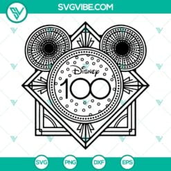 disney 100 years of wonder svg bundle disney 2023 svg disneyland park svg png dxf eps cut files 7 mockup