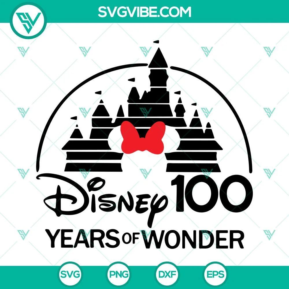 Disney, SVG Files, Disney 100 Years Of Wonder SVG Files, Disney 100th 1