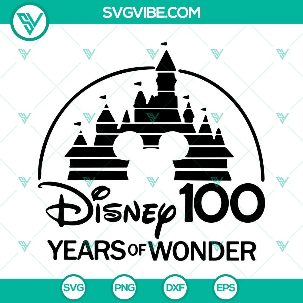 Disney, SVG Files, Disney 100 Years Of Wonder SVG Files, Disney 100th 2