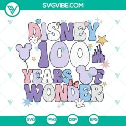 Disney, SVG Files, Disney 100 Years Of Wonder SVG Download, Disney 2023 SVG 24