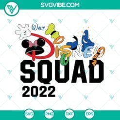 Disney, SVG Files, Disney 2022 Squad SVG Image, Disney 2022 SVG Files, Disney 5