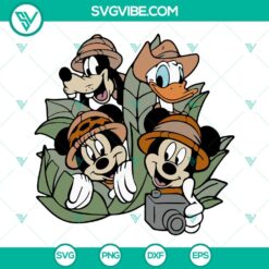 Disney Animal Kingdom Mickey Safari SVG Download with Safari Trip images for crafting projects.