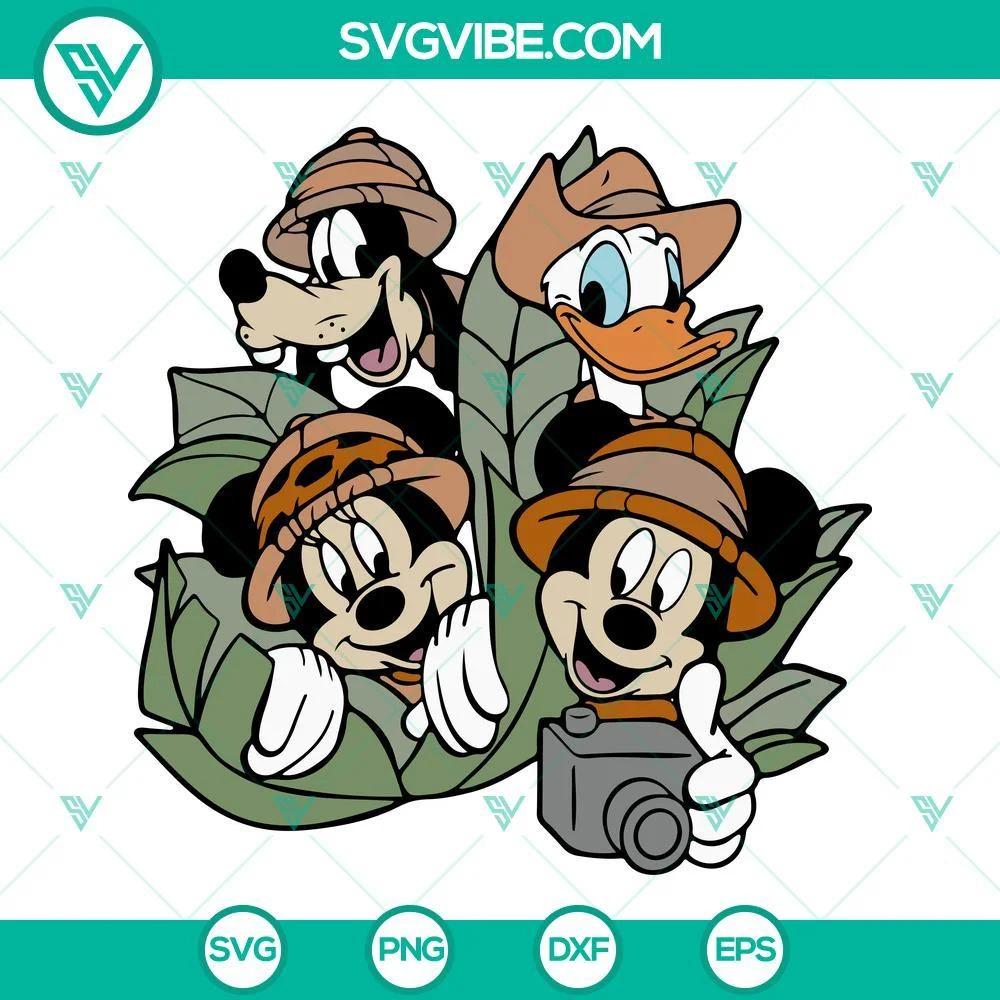 Disney, SVG Files, Disney Animal Kingdom SVG File, Mickey Safari SVG Download, 1