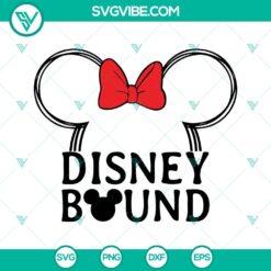 Disney Bound Mickey Minnie Ears SVG Download, Disney World SVG Download, Family
