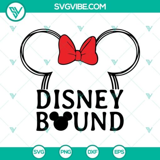 disney bound mickey minnie ears svg disney world svg family vacation svg png dxf eps 5 mockup