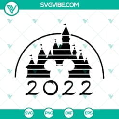 Disney, SVG Files, Disney Castle 2022 SVG Files Bundle, Mickey Minnie 2022 SVG 3