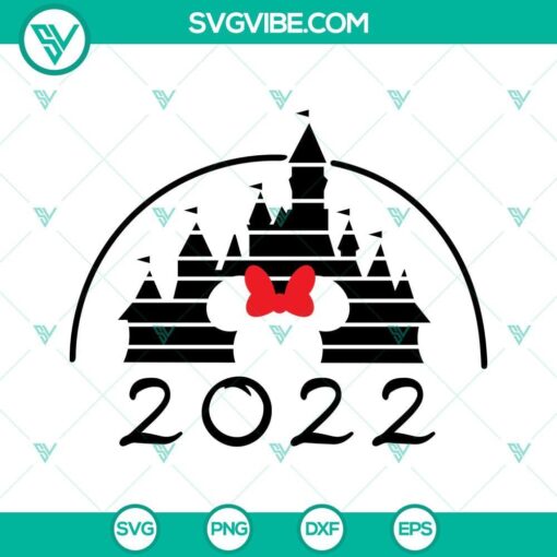 disney castle 2022 svg bundle mickey minnie 2022 svg disney 2022 svg png dxf eps digital download 7 mockup