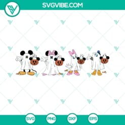 Disney, Halloween, SVG Files, Disney Character Ghost Halloween Costumes SVG 14