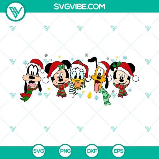 disney characters merry christmas svg christmas friends svg christmas squad svg 9 mockup