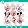 Disney Conversation Hearts SVG with checkered pattern and magical heart design, perfect for Valentine's Day crafts.