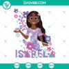 Disney Encanto Isabela Madrigal character with floral design SVG images for download - Encanto SVG image of Isabela.