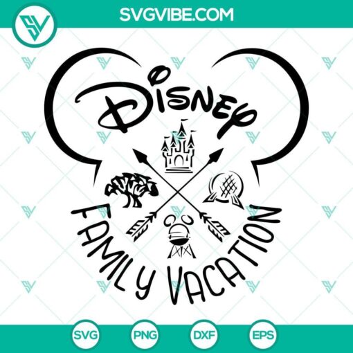 disney family vacation svg disneyland family vacation svg png dxf eps silhouette cricut 1 mockup