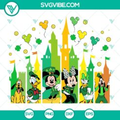 Disney, St Patrick's Day, SVG Files, Mickey And Minnie With Clover Truck SVG 3