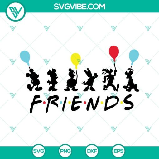 disney friends svg png dxf eps cricut silhouette vector clipart 4 mockup