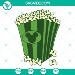 Disney Green Snacks St Patricks Day SVG Image Bundle, Shamrock SVG Files, 8