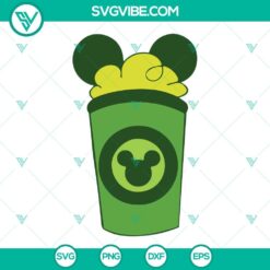 Disney Green Snacks St Patricks Day SVG Images Bundle, Shamrock SVG File, 12