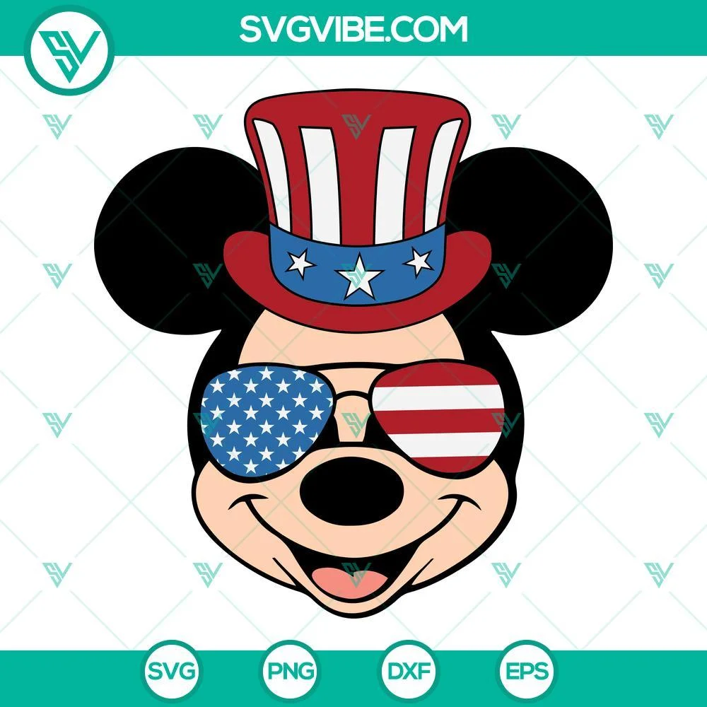 4th Of July, Disney, SVG Files, Disney Happy 4th of July SVG File Bundle, 2