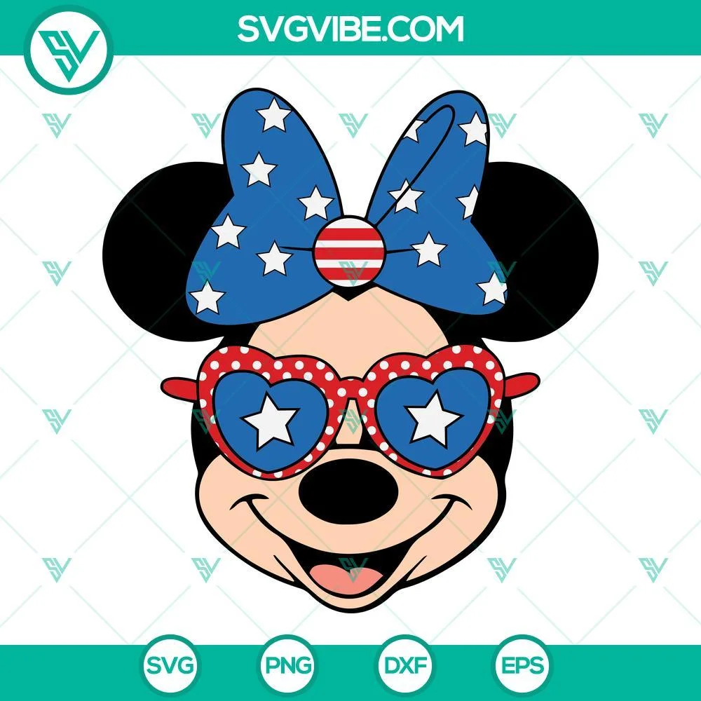 4th Of July, Disney, SVG Files, Disney Happy 4th of July SVG File Bundle, 4