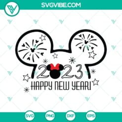 Disney, Happy New Year, SVG Files, Disney Happy New Year 2023 SVG Files, Mouse 21