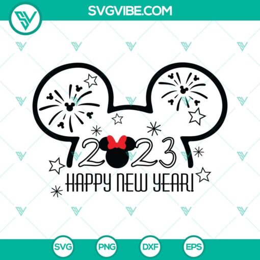 disney happy new year 2023 svg mouse ears 2023 happy new year svg mickey minnie 2023 happy new year svg bundle 5 mockup