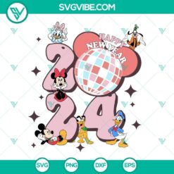 Disney, Happy New Year, SVG Files, Disney Happy New Year 2024 SVG Files, Mickey 15