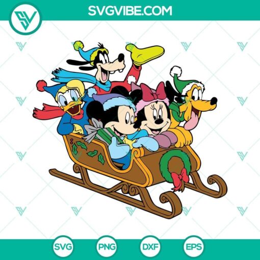 disney mickey and friends christmas svg png eps dxf cut files 7 mockup