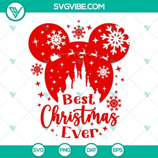 disney mickey christmas svg mouse christmas svg best christmas ever svg png dxf eps cricut silhouette 5 mockup