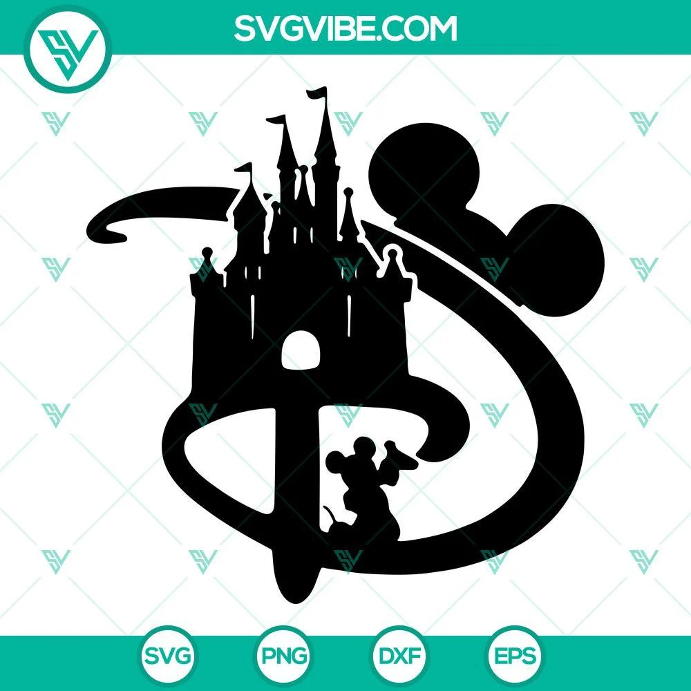 Disney, SVG Files, Disney Mickey Ears SVG Download, Magical Castle SVG File, 1